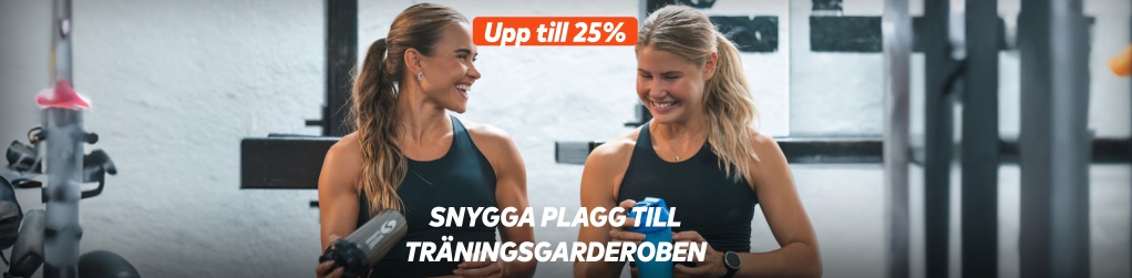 Upp till 25% rabatt p utvalda trningsklder